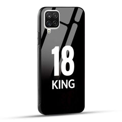 Samsung Galaxy A12 / M12 / F12 King number 18 Printed Glass Case