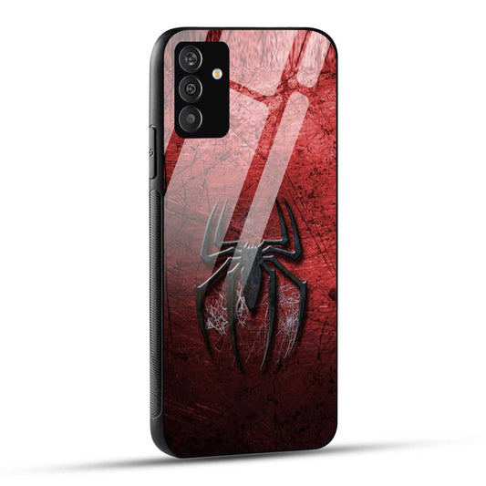 Samsung Galaxy F54 Back Cover Red Spider Printed Glass Case