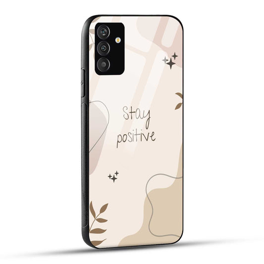 Samsung Galaxy F54 Back Cover Cream Beige Aesthetic Printed Glass Case