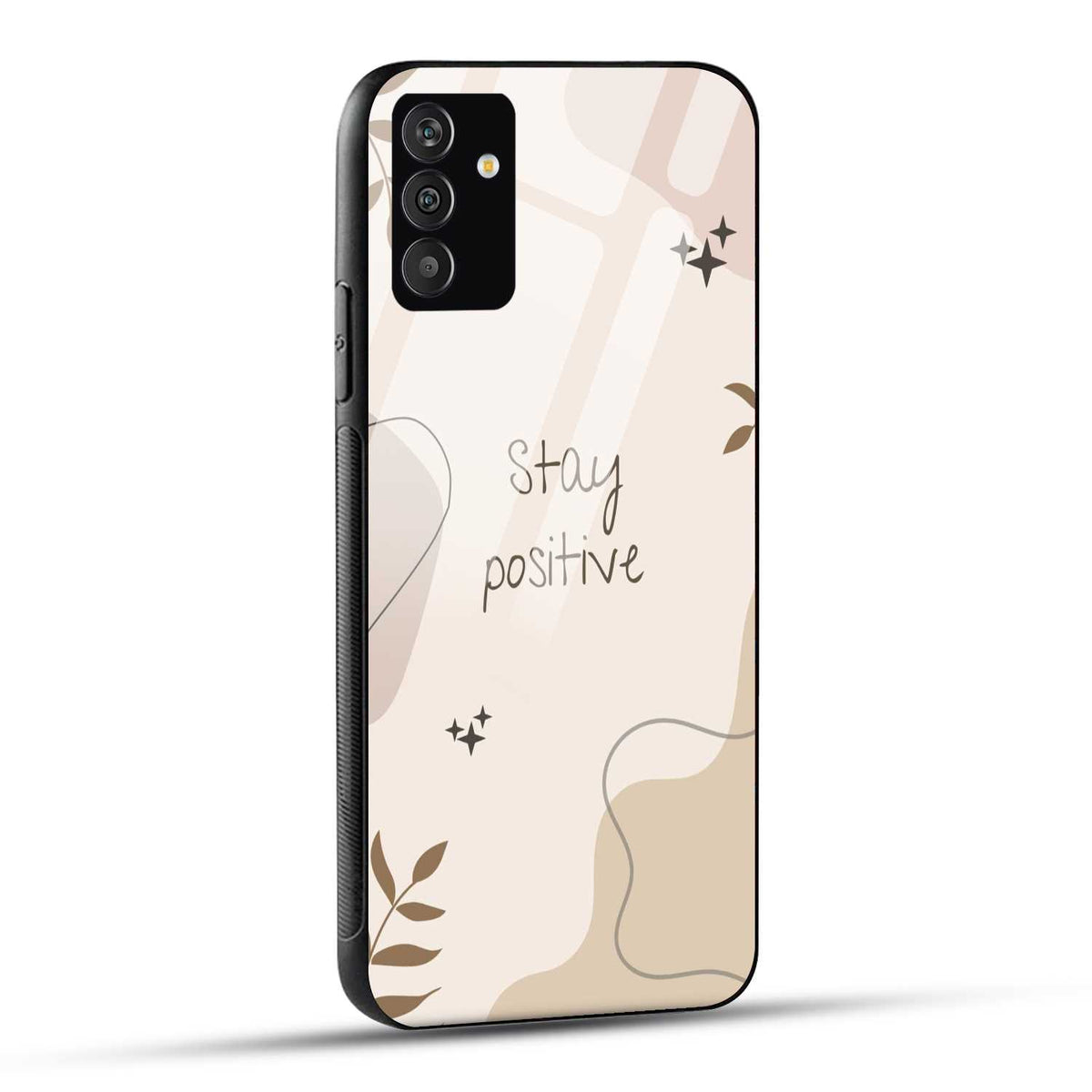 Samsung Galaxy A15 5G Back Cover Cream Beige Aesthetic Printed Glass Case