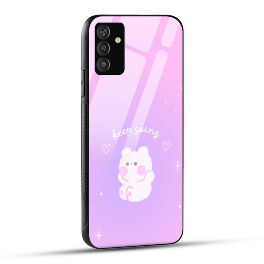 Samsung Galaxy A15 5G Back Cover Pink Purple Gradient Aesthetic Motivational Printed Glass Case