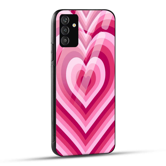 Samsung Galaxy A05s Back Cover Love Hearts Printed Glass Case
