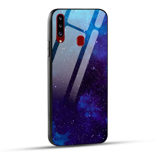 Samsung Galaxy A20s Back Cover Beautiful Star Space Printed Glass Case