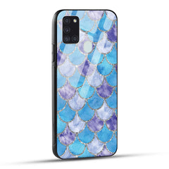 Samsung Galaxy A21s Back Cover Mirror Of Diamonds Printed Glass Case