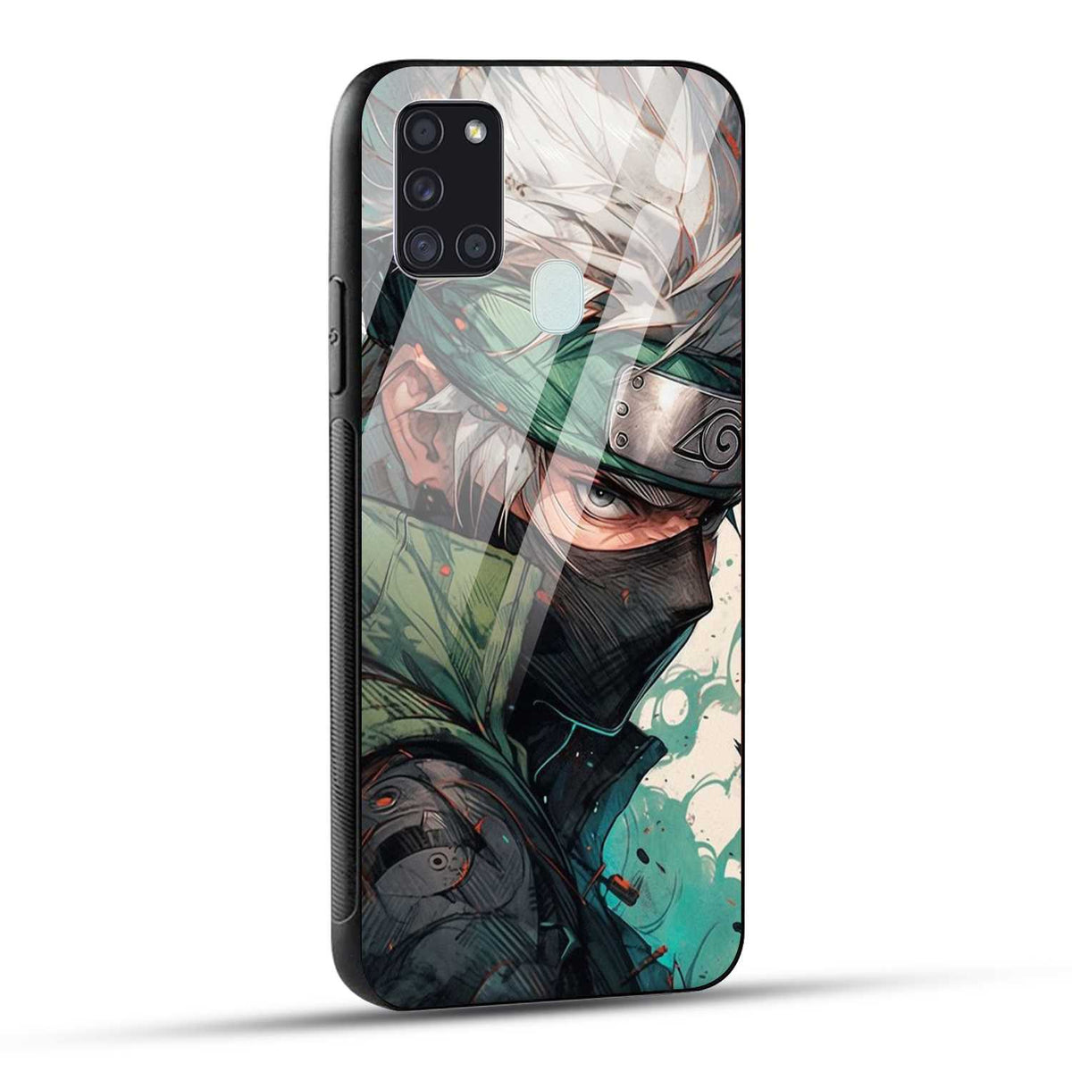 Samsung Galaxy A21s Back Cover Multicolour Cartoon anime Printed Glass Case