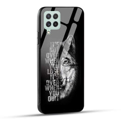 Samsung Galaxy A22 4G Back Cover Motivational Positive Quote Printed Glass Case