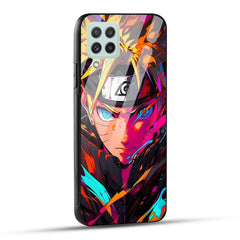 Samsung Galaxy A22 4G Back Cover Colourful Cartoon anime Printed Glass Case