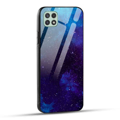 Samsung Galaxy A22 5G Back Cover Beautiful Star Space Printed Glass Case
