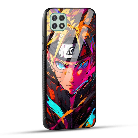 Samsung Galaxy A22 5G Back Cover Colourful Cartoon anime Printed Glass Case