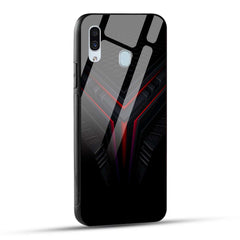 Samsung Galaxy A30 Back Cover Abstract Robotic Printed Glass Case