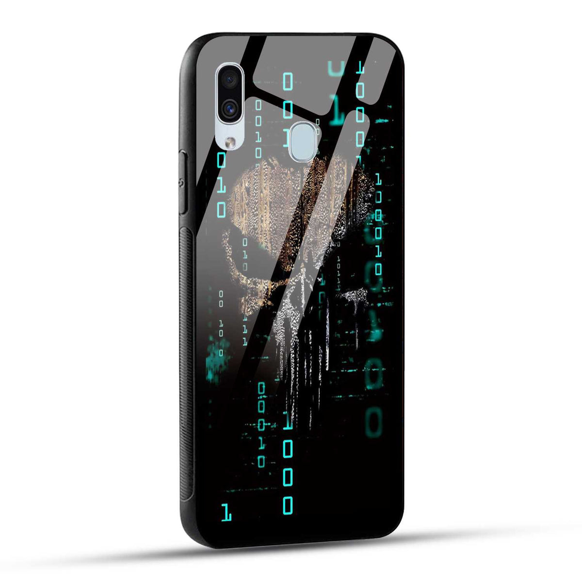 Samsung Galaxy A30 Back Cover Hacker Printed Glass Case