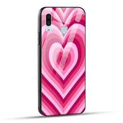 Samsung Galaxy A30 Back Cover Love Hearts Printed Glass Case