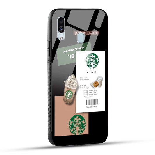 Samsung Galaxy A30 / Samsung Galaxy A20 / Samsung Galaxy M10s Starbucks Coffee Printed Glass Case