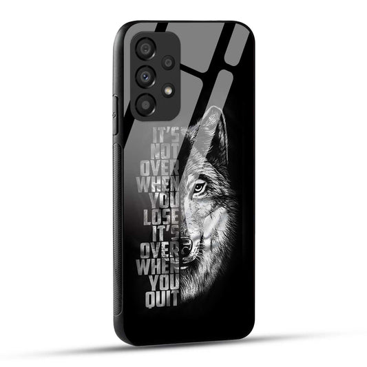 Samsung Galaxy A73 5G Back Cover Motivational Positive Quote Printed Glass Case
