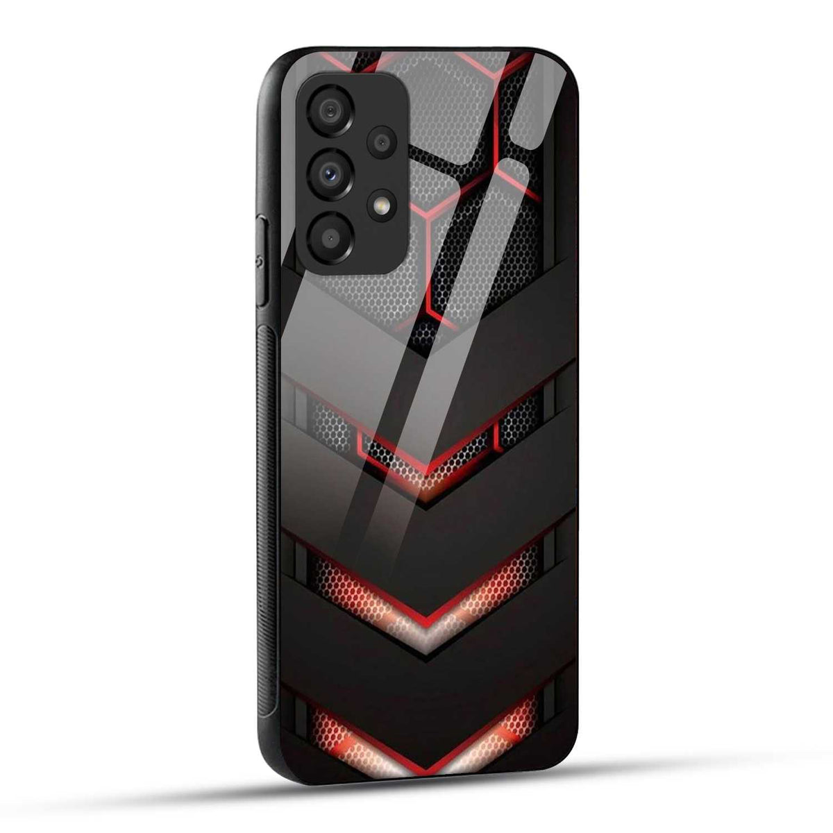 Samsung Galaxy A73 5G Back Cover Robotic Abstract Printed Glass Case