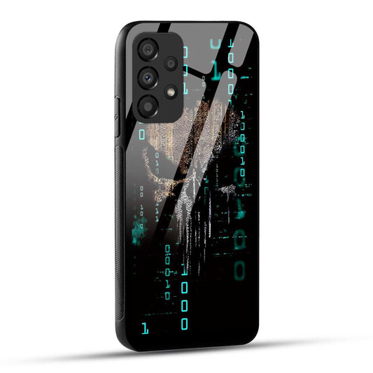 Samsung Galaxy A23 Back Cover Hacker Printed Glass Case