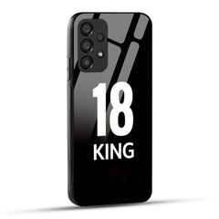 Samsung Galaxy A73 5G King number 18 Printed Glass Case