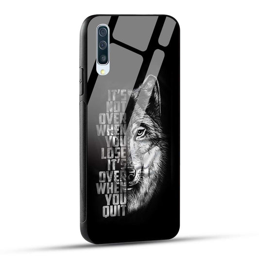 Samsung Galaxy A50 Back Cover Motivational Positive Quote Printed Glass Case
