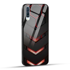 Samsung Galaxy A50 Back Cover Robotic Abstract Printed Glass Case