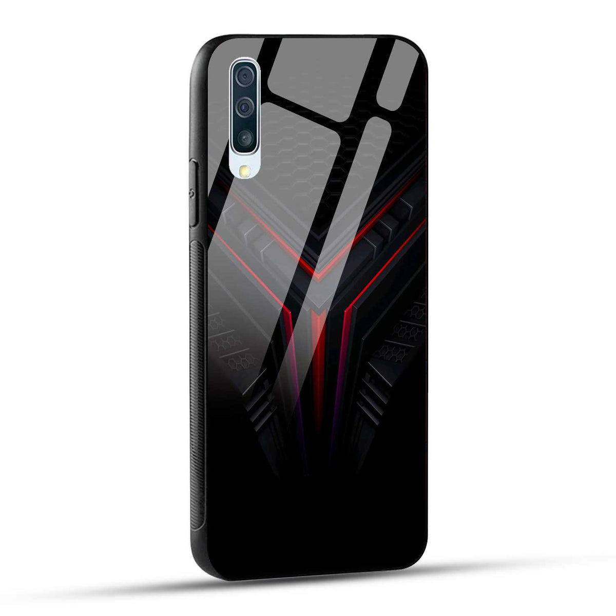 Samsung Galaxy A50 Back Cover Abstract Robotic Printed Glass Case