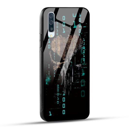 Samsung Galaxy A50 Back Cover Hacker Printed Glass Case