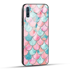 Samsung Galaxy A50 Back Cover Mirror Pattern Printed Glass Case