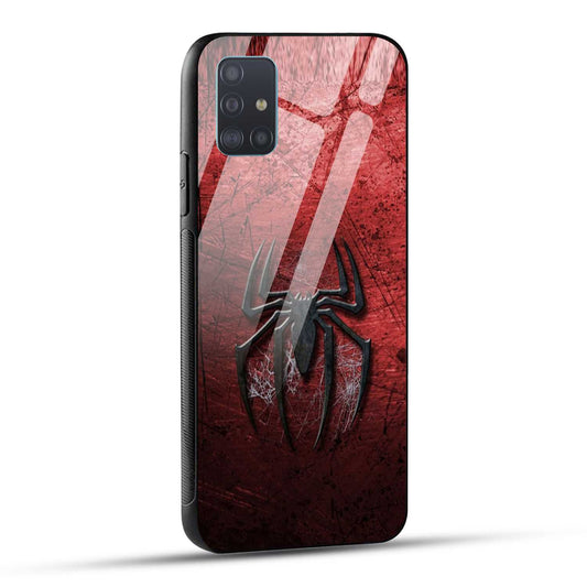 Samsung Galaxy A51 Back Cover Red Spider Printed Glass Case