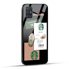 Samsung Galaxy A51 Starbucks Coffee Printed Glass Case