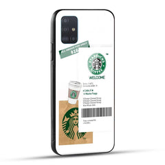 Samsung Galaxy A51 Starbucks Coffee Printed Glass Case