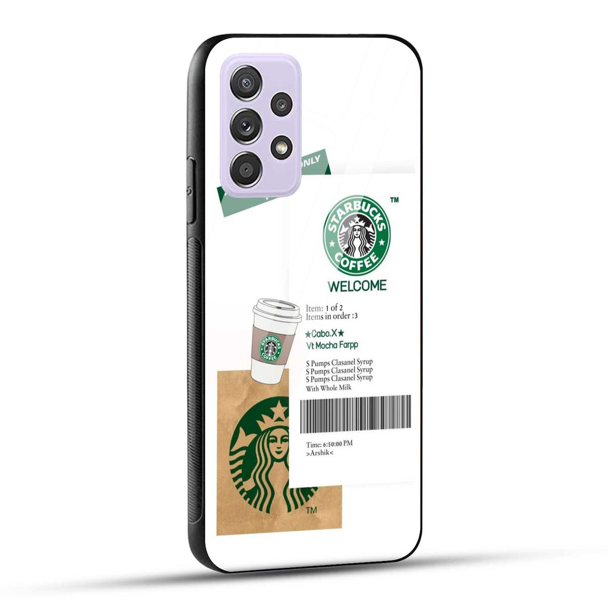 Samsung Galaxy A52 / A52 5G / A52S / A52s 5G Starbucks Coffee Printed Glass Case