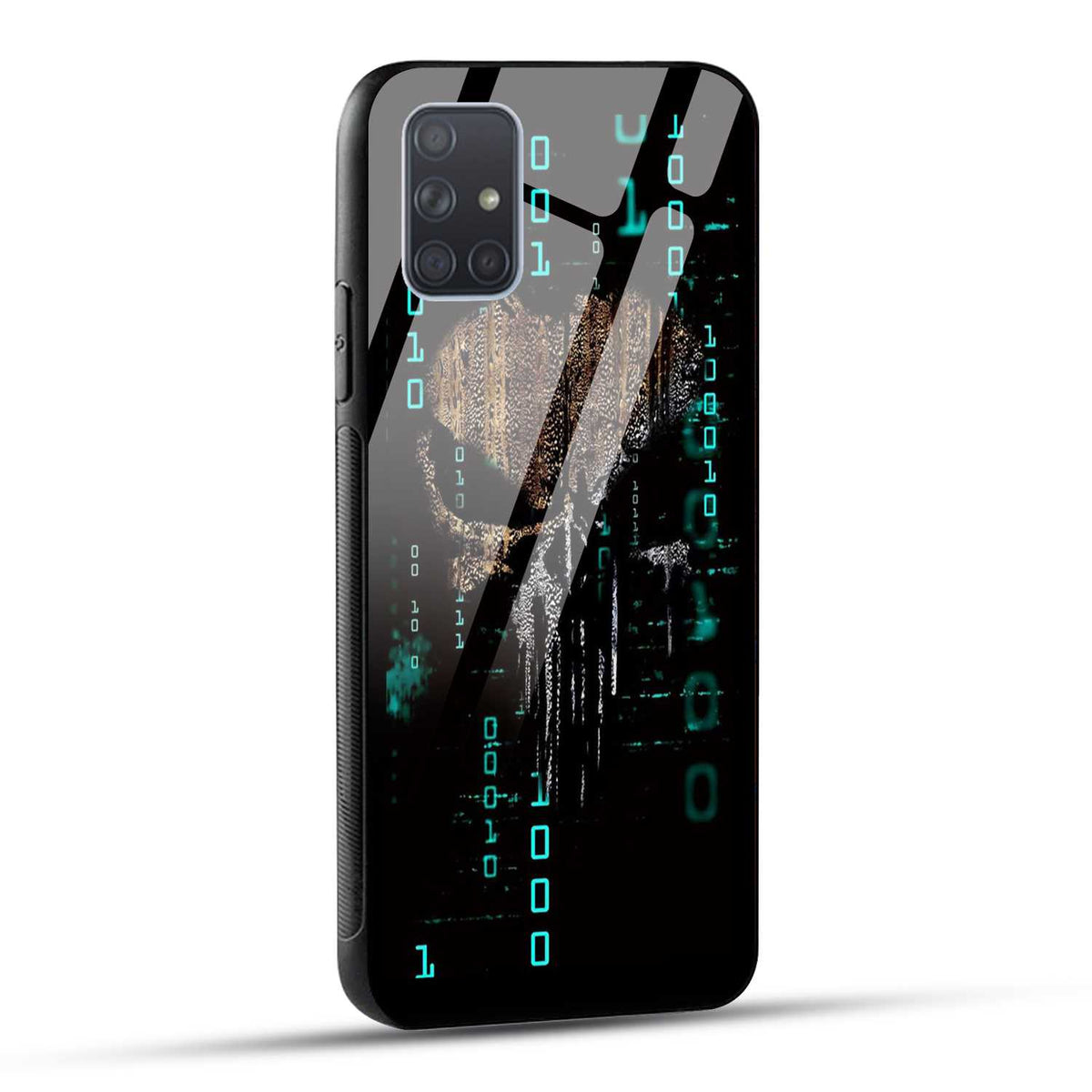 Samsung Galaxy A71 Back Cover Hacker Printed Glass Case