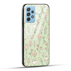 Samsung Galaxy A72 Back Cover Flower Art Printed Glass Case