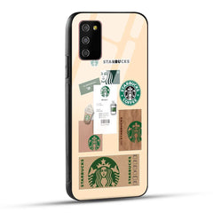 Samsung Galaxy M02s / Samsung Galaxy A03s / Samsung Galaxy F02S Back Cover Starbucks Coffee Printed Glass Case