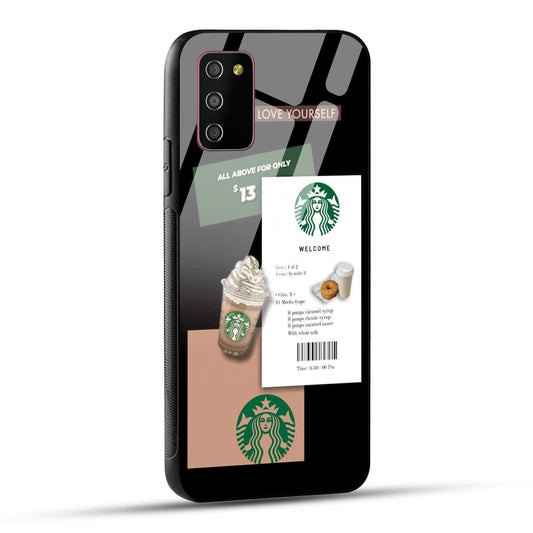 Samsung Galaxy M02s / Samsung Galaxy A03s / Samsung Galaxy F02S Starbucks Coffee Printed Glass Case