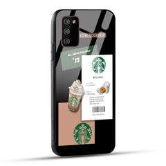 Samsung Galaxy M02s / Samsung Galaxy A03s / Samsung Galaxy F02S Starbucks Coffee Printed Glass Case
