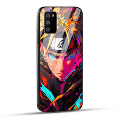 Samsung Galaxy M02s Back Cover Colourful Cartoon anime Printed Glass Case