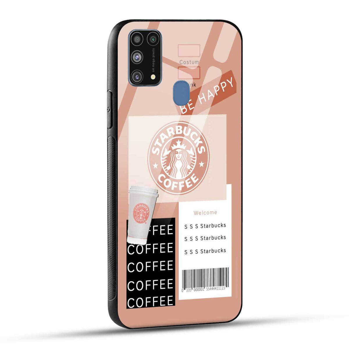 Samsung Galaxy M31 / Samsung Galaxy F41 / Samsung Galaxy M31 Prime Starbucks Coffee Printed Glass Case