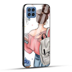 Samsung Galaxy M53 5G Back Cover Padhaku Girl Printed Glass Case