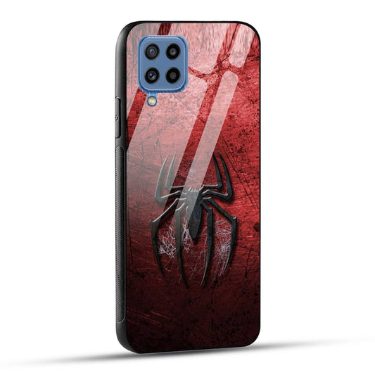 Samsung Galaxy M53 5G Back Cover Red Spider Printed Glass Case