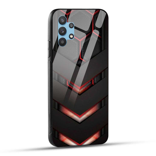 Samsung Galaxy A32 Back Cover Robotic Abstract Printed Glass Case