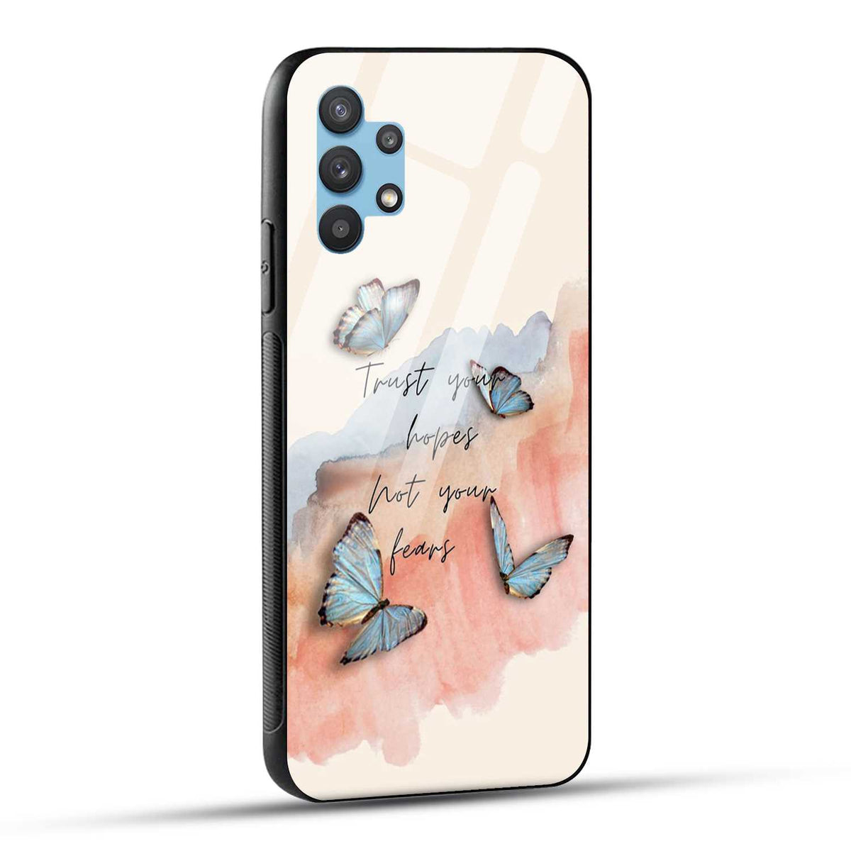 Samsung Galaxy M32 5G Back Cover Trust Your Hopes Printed Glass Case