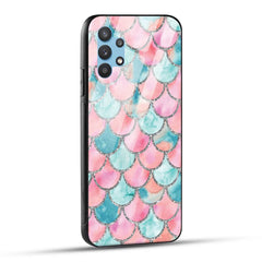 Samsung Galaxy A32 Back Cover Mirror Pattern Printed Glass Case