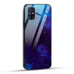 Samsung Galaxy M51 Back Cover Beautiful Star Space Printed Glass Case