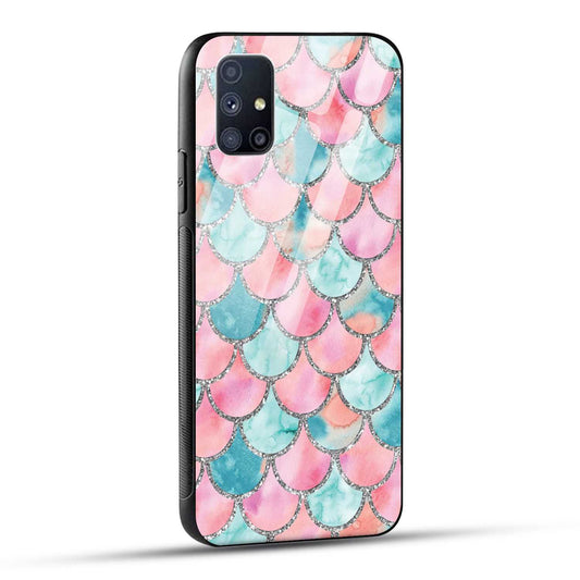 Samsung Galaxy M51 Back Cover Mirror Pattern Printed Glass Case