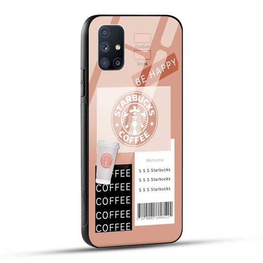 Samsung Galaxy M51 Starbucks Coffee Printed Glass Case