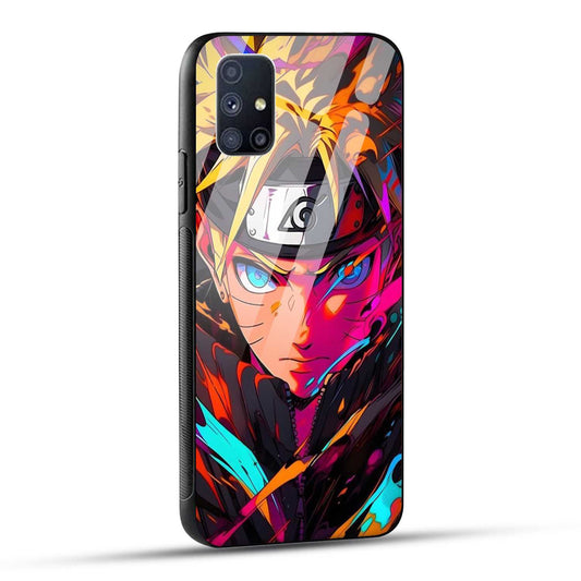 Samsung Galaxy M51 Back Cover Colourful Cartoon anime Printed Glass Case