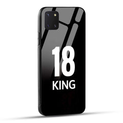 Samsung Galaxy Note 10 Lite King number 18 Printed Glass Case