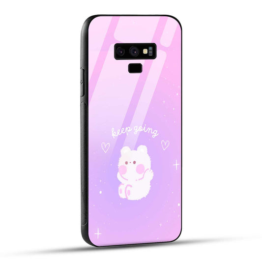 Samsung Galaxy Note 9 Back Cover Pink Purple Gradient Aesthetic Motivational Printed Glass Case