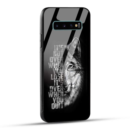 Samsung Galaxy S10 Plus Back Cover Motivational Positive Quote Printed Glass Case