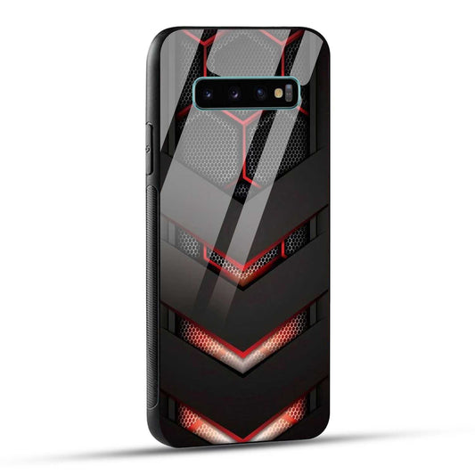 Samsung Galaxy S10 Plus Back Cover Robotic Abstract Printed Glass Case